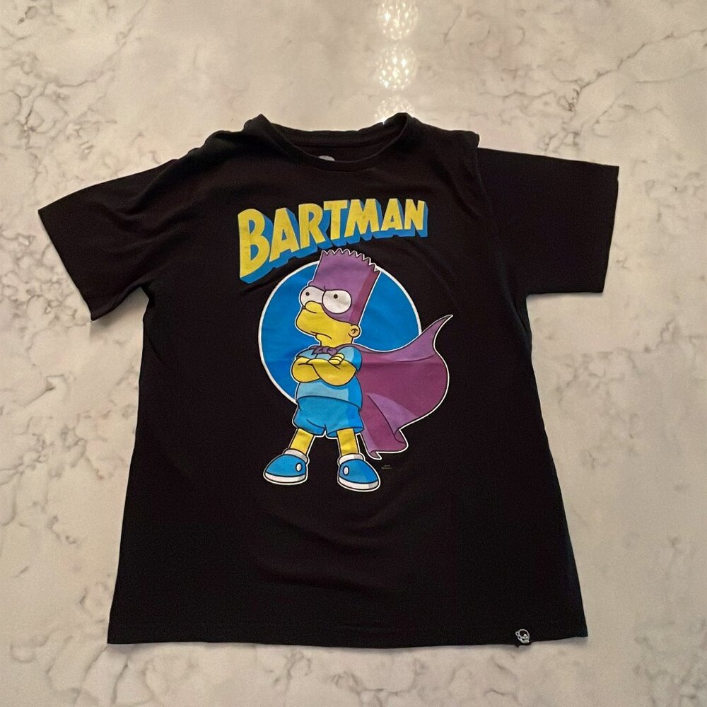 Bartman Shirt Size L Youth (14) - Bart Simpson